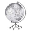 Desktop Rotating World Globe Earth Terrestrial Globe with Stand for Kids Adults (Color : Gold) (Silver) view 1