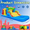 23FT Commercial Inflatable Obstacle Course Bounce House for Adult Big Kids, 100% PVC Bounce House with Water Dual Racing Tunnel, Climbing, Splash Water Pool Heavy Duty Outdoor Party 23x8x9FT view 2