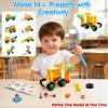 Kids Tool Set Toy for Boys - Educational Montessori Wooden Toddler Play Tool Box with Electric Drill - 59 Pcs STEM Construction Building Toys Christmas Birthday Gifts for 3 4 5 6 Year Old Boys Girls view 4