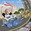 CheerfulToys Monster Truck Toys 6 Pack DIY Graffiti Metal Pull Back Car with Giant Wheels Party Favor Car Kids Toy for Boys Girls Ages 3 and Up view 4