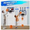 24" x 16" Indoor Large Basketball Hoop Toy - Upgraded Adjustable Height Basketball Hoop Over The Door with Scoreboard/2 Balls, Basketball Toys Christmas Birthday Gifts for Kids & Adults(Blue) view 2