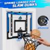 24" x 16" Indoor Large Basketball Hoop Toy - Upgraded Adjustable Height Basketball Hoop Over The Door with Scoreboard/2 Balls, Basketball Toys Christmas Birthday Gifts for Kids & Adults(Blue) view 3