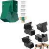4Pack 4x4 Compound Angle Brackets + 1 Pcs A-Frame Middle Swing Set Brackets view 1