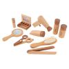 RiToEasysports Wooden Makeup Toy Pretend Makeup Kit Toddler for Girls with Hairdryer Mirror Creative Play Princess Role Play Safe Durable view 2