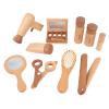 RiToEasysports Wooden Makeup Toy Pretend Makeup Kit Toddler for Girls with Hairdryer Mirror Creative Play Princess Role Play Safe Durable view 3