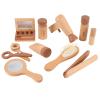 RiToEasysports Wooden Makeup Toy Pretend Makeup Kit Toddler for Girls with Hairdryer Mirror Creative Play Princess Role Play Safe Durable view 4