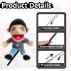 2 Pcs Adjustable Puppet Handles Arm Control Rod, Puppet Rods,8-21 Inch Extendable Metal Stick Accessory for Small and Large Puppets,Jeffy with Stick,Jeffy Puppet,Sml Puppets view 3