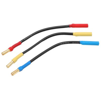 Ailgely Premium 4mm Banana Plugs Connector Extension Cable Wire, 13cm Length, Heat Resistant for RC Car, Boat, Aircraft Motor ESC Connection, Compatible with 4050A ESC