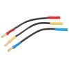 Ailgely Premium 4mm Banana Plugs Connector Extension Cable Wire, 13cm Length, Heat Resistant for RC Car, Boat, Aircraft Motor ESC Connection, Compatible with 4050A ESC view 1