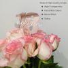 18th Birthday Cake Topper,Eighteen Charming Rose Gold Birthday Cake Decoration,Acrylic Material with Reflective and Mirroring Effects,Number 18 Cake Topper view 2