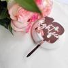 18th Birthday Cake Topper,Eighteen Charming Rose Gold Birthday Cake Decoration,Acrylic Material with Reflective and Mirroring Effects,Number 18 Cake Topper view 3
