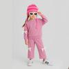 Ausejopeac Halloween Pink Striped Beanie Hat Knitted Hat Halloween Costume for Girls view 2