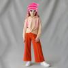 Ausejopeac Halloween Pink Striped Beanie Hat Knitted Hat Halloween Costume for Girls view 3