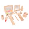 RiToEasysports Kids Makeup Kit, Wooden Cosmetic Toy Set for Girls, Skincare Simulation, Toddler-Friendly, Preschoolers, Birthday Gift for Kids view 2