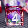 ARUOHHA Liquid Core DND Dice Set, Vampire Sharp Edged Dragons Dice Compatible with D&D RPG Role Playing Games, Resin Blood Red Polyhedral Dungeons D and D Dice with Gift Box D20 D12 D10 D8 D6 D4 view 1
