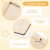 16 Wooden Photo Frames for DIY Crafting, 5.9 X 7.9 Blank Frames with 12 Mini Paint Pens & 4 Crystal Sticker Sheets for Custom Projects view 2