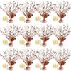 12 Pack Metallic Foil Spray Centerpiece Star Table Decoration Burst Table Centerpieces for Birthday Graduation Wedding Anniversary Holiday Party Supplies Decor, Rose Gold view 1