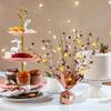 12 Pack Metallic Foil Spray Centerpiece Star Table Decoration Burst Table Centerpieces for Birthday Graduation Wedding Anniversary Holiday Party Supplies Decor, Rose Gold view 3