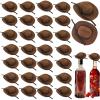 GIYAWA 30 Pcs Mini Cowboy Hats for Dolls Crafts Parties and Miniature Scenes, Perfect Miniature Western Decor Accessories for Cowboy Theme Parties Birthday Favors, Cake Toppers view 1