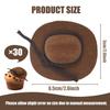 GIYAWA 30 Pcs Mini Cowboy Hats for Dolls Crafts Parties and Miniature Scenes, Perfect Miniature Western Decor Accessories for Cowboy Theme Parties Birthday Favors, Cake Toppers view 3