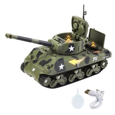 1/35 Scale Alloy WWII USA M4 Sherman Medium Tank Model Fighter Military Model Diecast Tank for Collection