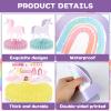 12Pcs Unicorn Rainbow Honeycomb Centerpieces Magical Pastel Unicorn Party Decoration Pastel Rainbow Castle Table Topper Centerpiece for Girls Princess Theme Happy Birthday Baby Shower Party Decor view 3