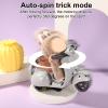 BTFO Doll Scooter Toy with Lights & Music, Rotating Interactive Model Toy Vehicle Fun Desktop Decor for Doll Collectors (Gray) view 3