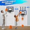 24" x 16" Indoor Large Basketball Hoop Toy - Upgraded Adjustable Height Basketball Hoop Over The Door with Complete Accessories, Basketball Toys Christmas Birthday Gifts for Kids & Adults view 2