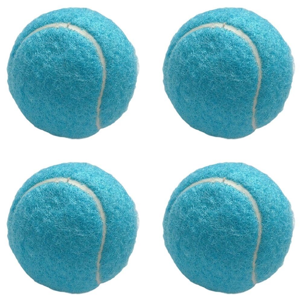 hzzsbu Tennis Balls, 4 Pcs High Elasticity Training Tennis Balls Practice Balls, Pet Dog Playing Balls, Fit for Beginner Training Ball