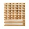 1:64 Scale Toy Car Display Case Organizer Storage, Wooden Wheel Rack Wall Mounted with 62 Compartments, Stylish Diecast Car Display Rack for Toy Car, Collectibles, Figurines (58.5x5x64.5cm) view 1