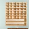 1:64 Scale Toy Car Display Case Organizer Storage, Wooden Wheel Rack Wall Mounted with 62 Compartments, Stylish Diecast Car Display Rack for Toy Car, Collectibles, Figurines (58.5x5x64.5cm) view 2