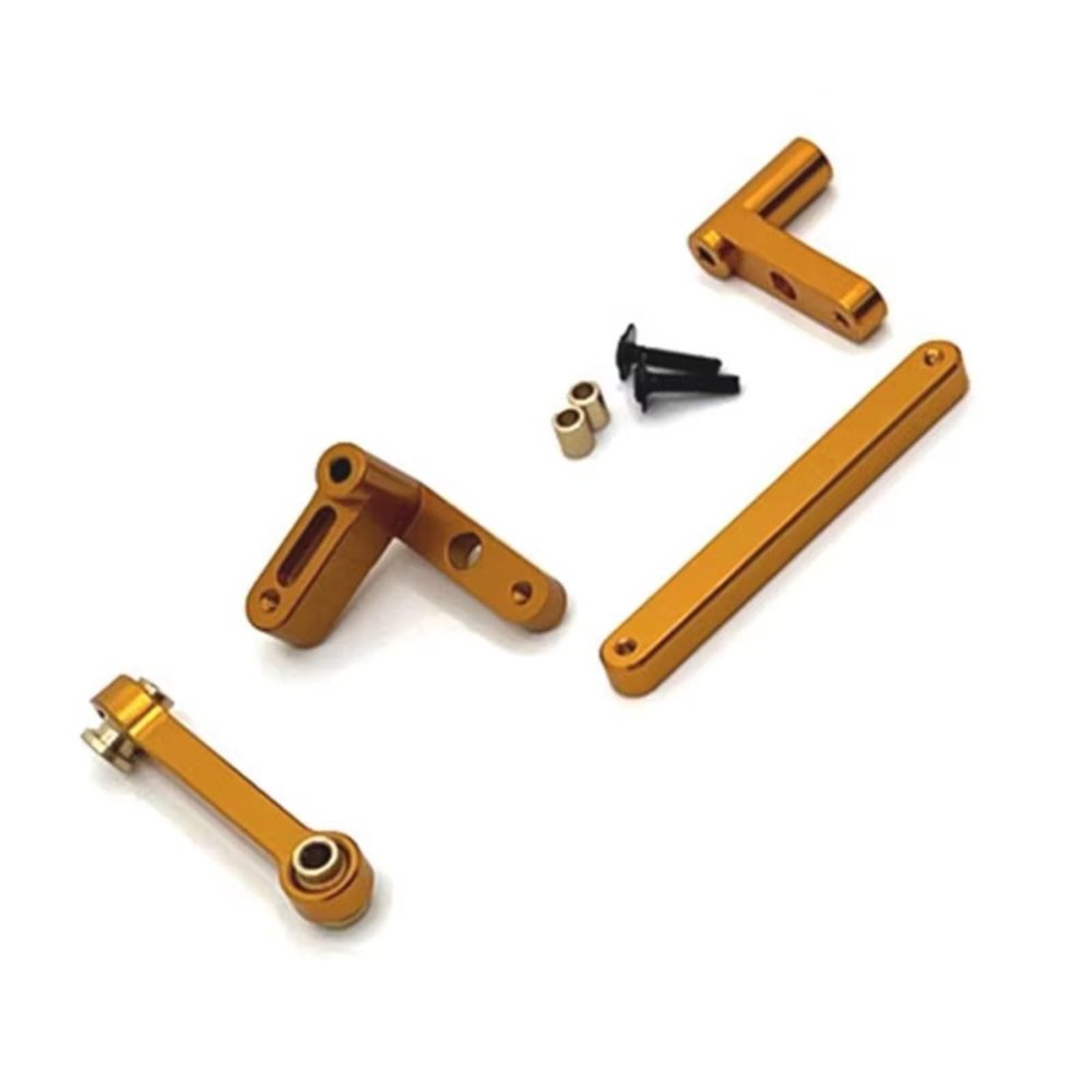 tctrbvv Rc Connecting Rod for Hospeed 14321 C8802 1/14 Metal Steering Rod Set RC Car Off-Road Tracked Vehicles Parts and Accessories Upgrade Replacement and Use