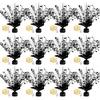 12 Pack Metallic Foil Spray Centerpiece Star Table Decoration Burst Table Centerpieces for Birthday Graduation Wedding Anniversary Holiday Party Supplies Decor, Black view 1