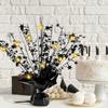 12 Pack Metallic Foil Spray Centerpiece Star Table Decoration Burst Table Centerpieces for Birthday Graduation Wedding Anniversary Holiday Party Supplies Decor, Black view 3