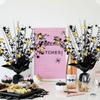 12 Pack Metallic Foil Spray Centerpiece Star Table Decoration Burst Table Centerpieces for Birthday Graduation Wedding Anniversary Holiday Party Supplies Decor, Black view 4