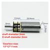 POWTAXBJGD 1pcs High Torque Full Metal Gearbox 050 Gear Electronic Starter DC3V-12V 28RPM-118RPM Slow Speed Flat Shaft Reduction Robot 13GA-050 view 3
