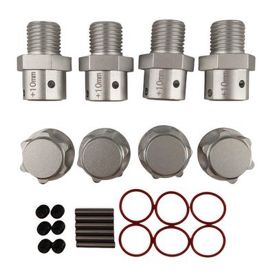 10mm Extended Wheel Hex Hub Set for ARRMA Kraton Mojave Infraction 6S (Silver)