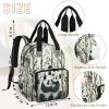 Obtravar Diaper Bag Backpack Cute Pandas Multifunction Nappy Bag Large Capacity Waterproof Travel Portable Mommy Bag view 3