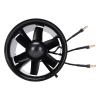 Asixxsix Engine Ducted Fan, 70mm 6 Blades EDF Ducted Fan DIY Assembly Thrust of Up to 1200G Engine with 3000KV Brushless Motor for PC Cooling RC Airplane Model Aircrafts view 1