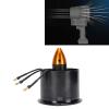 Asixxsix Engine Ducted Fan, 70mm 6 Blades EDF Ducted Fan DIY Assembly Thrust of Up to 1200G Engine with 3000KV Brushless Motor for PC Cooling RC Airplane Model Aircrafts view 2