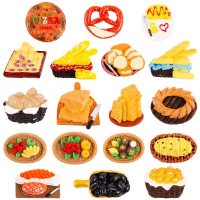 18 Pcs Miniature Mexican Fiesta Food Toy Dia de Los Muertos Ofrenda Dia de Los Muertos Mexican Mini Food for Miniature Fairy Garden Accessories Garden Dollhouse Decoration