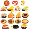 18 Pcs Miniature Mexican Fiesta Food Toy Dia de Los Muertos Ofrenda Dia de Los Muertos Mexican Mini Food for Miniature Fairy Garden Accessories Garden Dollhouse Decoration view 1