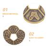 Angoily Multi-Function Chinese Coin 2.16 Inch Divination Plum Blossom Feng Shui Brass Lucky Coin for Home Decor and Spiritual Practices view 2
