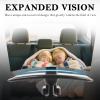 2026 Latest 360 Adjustable Car Mirror for Baby,Clip on Baby Rear View Mirror for Car with Retractable Clamping Arm,Universal Curved Backseat Mirrors for Babies Observing & Safety view 3