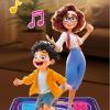 CATHATRR Dance Mat for Children Featuring 4 Light Up Buttons and Builtin Music for Kids Family Gathering Lightup Dance Mat view 4
