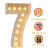 4FT Marquee Light Up Numbers With Warm Lights,White Marquee Number 0-9 For Birthday Party Large Mosaic Frame Letter Cardboard Pre-Cut Foam Board Sign Diy Decorations Anniversary(Number 6,100cm/39inch) view 2