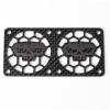 ZRRC Carbon Fiber Dual 40mm RC Cooling Fan Cover for Twin Brushless Motor ESC Heatsink RC Car Boat Truck Fan Guard Shield Shroud Protector (Skull Style) view 1