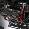 ZRRC Carbon Fiber Dual 40mm RC Cooling Fan Cover for Twin Brushless Motor ESC Heatsink RC Car Boat Truck Fan Guard Shield Shroud Protector (Skull Style) view 3