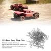 100pcs R Type Body Shell Clips Pin for 1/10 1/12 1/16 RC Car, Metal Body Clips, Bend Design, Easy Install, Durable Iron Material, Wide Applicability view 2