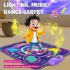 Oxtxuzdm Kids Electric Dance Mat with Music and Lightup Buttons Fun Dancing Toy for Children Birthday Party Activity Musical Dance Mat view 2